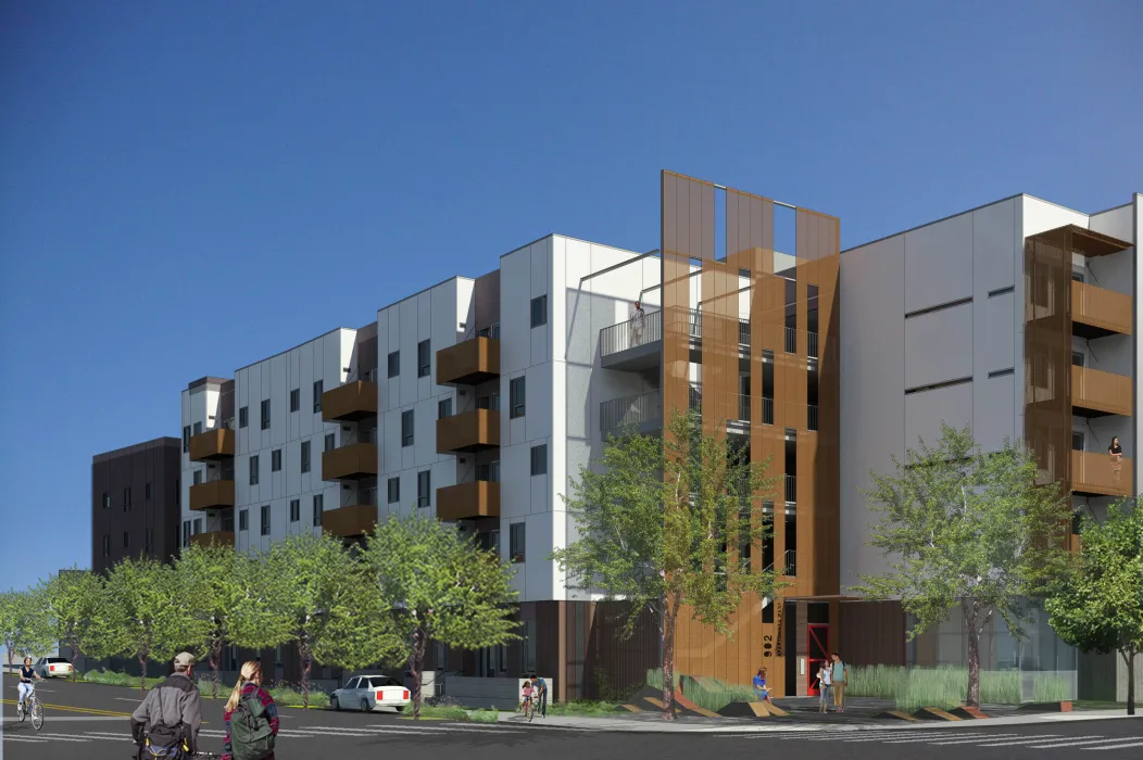 Rendered view of Rivermark in Sacramento, Ca.