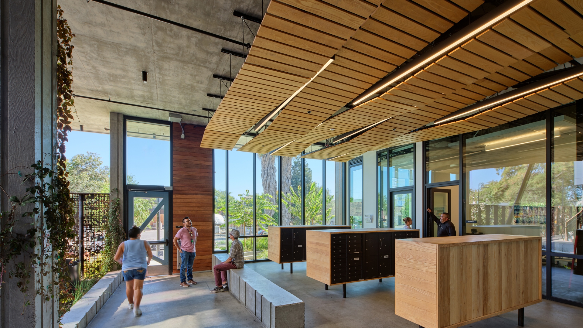 Interior view of the lobby at Sango Court.