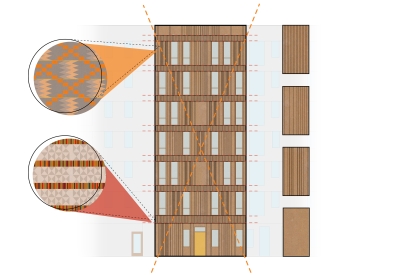 Design detail for Africatown Plaza in Seattle, Washington.