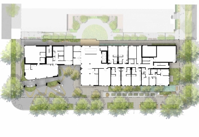 Ground floor Plan for Africatown Plaza in Seattle, Washington.