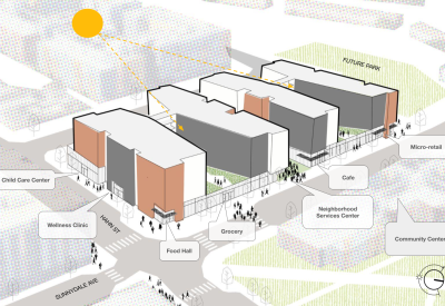 Uses diagram for Sunnydale Block 3 in San Francisco.