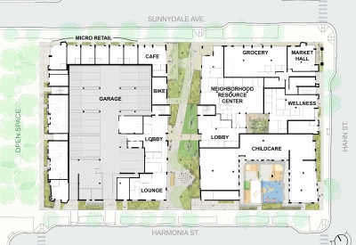 site plan for Sunnydale Block 3 in San Francisco.