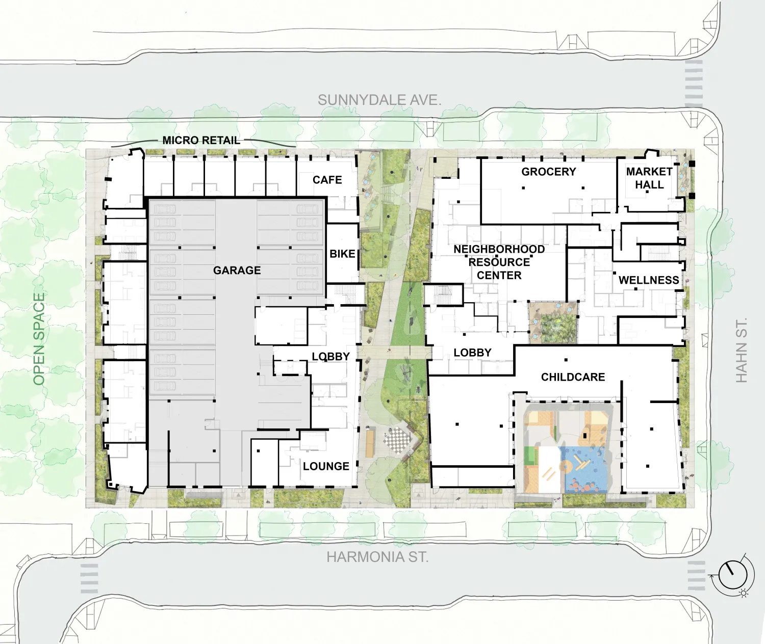 site plan for Sunnydale Block 3 in San Francisco.