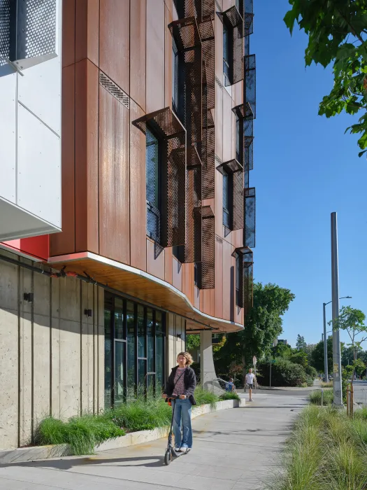 Exterior view of Africatown Plaza in Seattle.