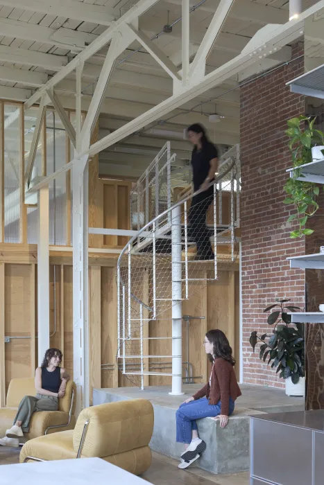 Interior view of Wyatt Builds office.