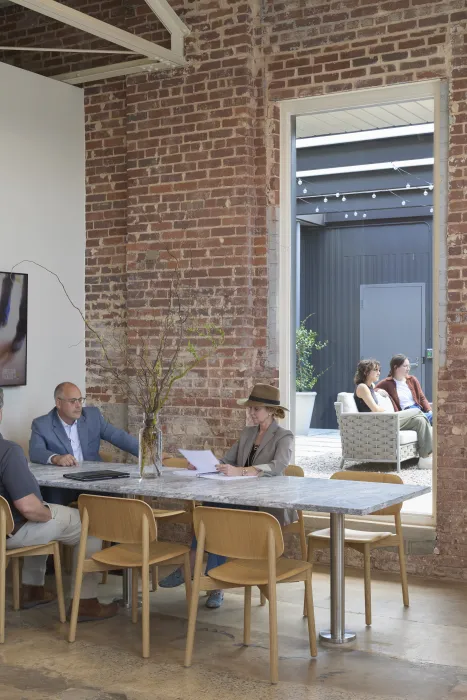 Interior view of Wyatt Builds office.