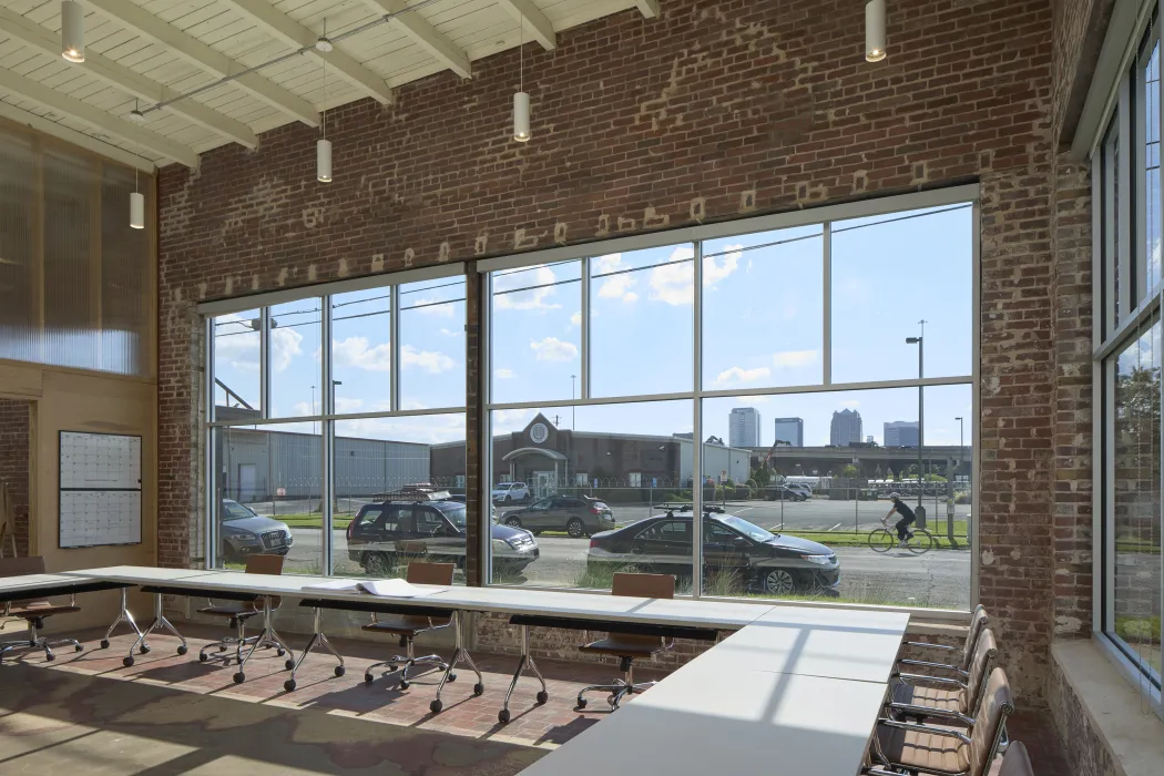 Conference room at Wyatt Builds office.